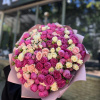 Букет из Пионовидных  Кустовых Роз " Van Cleef"